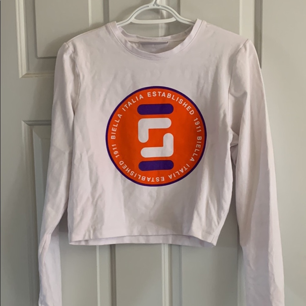 FILA long sleeve crop top
